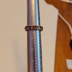 Elegant Multicolor Gemstone Ring